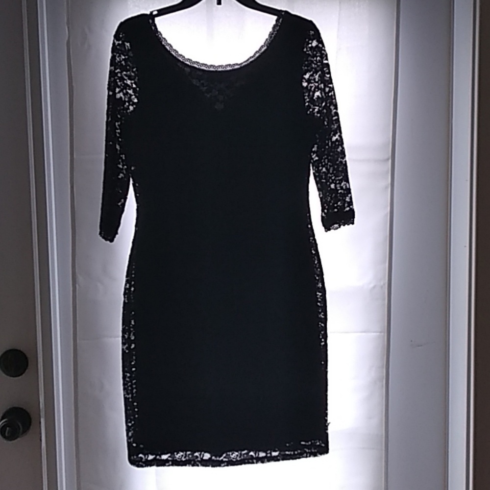 Eliza J Black Lace Dress